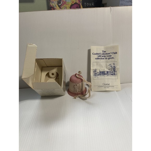 Hummel 1989 Christmas Bell Ride into Christmas 1st Edition Vintage NEW in box - Picture 5 of 13